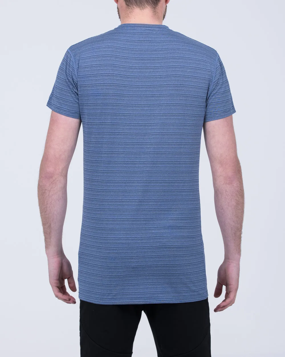 2t Active Striped Training Top (blue)