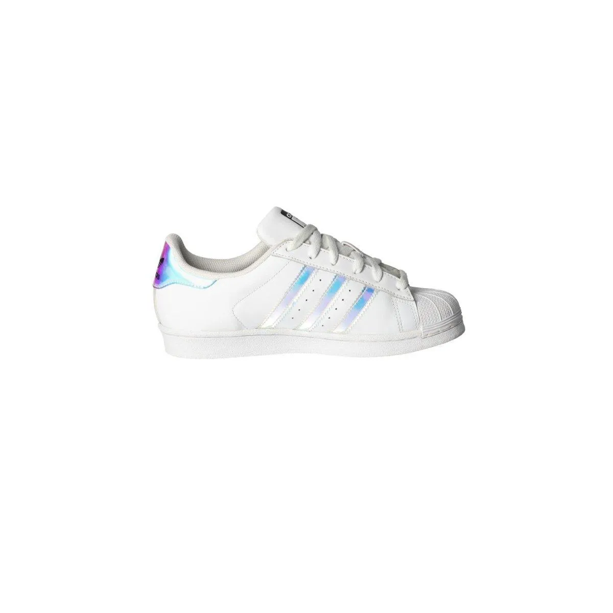 Adidas Superstar J 'Iridescent' Sneakers Fabric White Colour For Kids