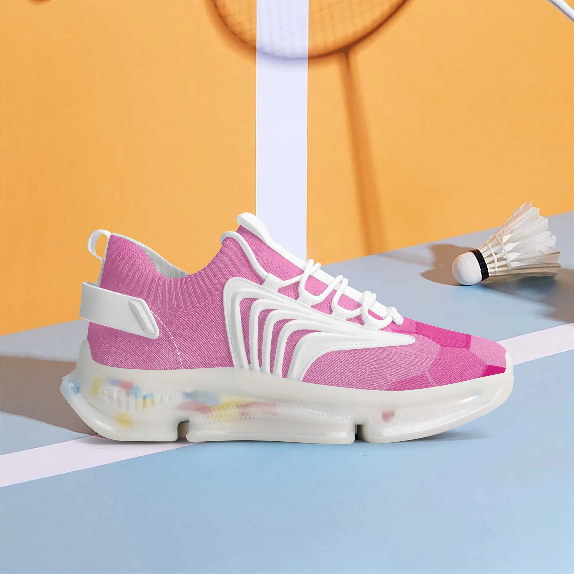 Air Max React Sneakers - White/Pink