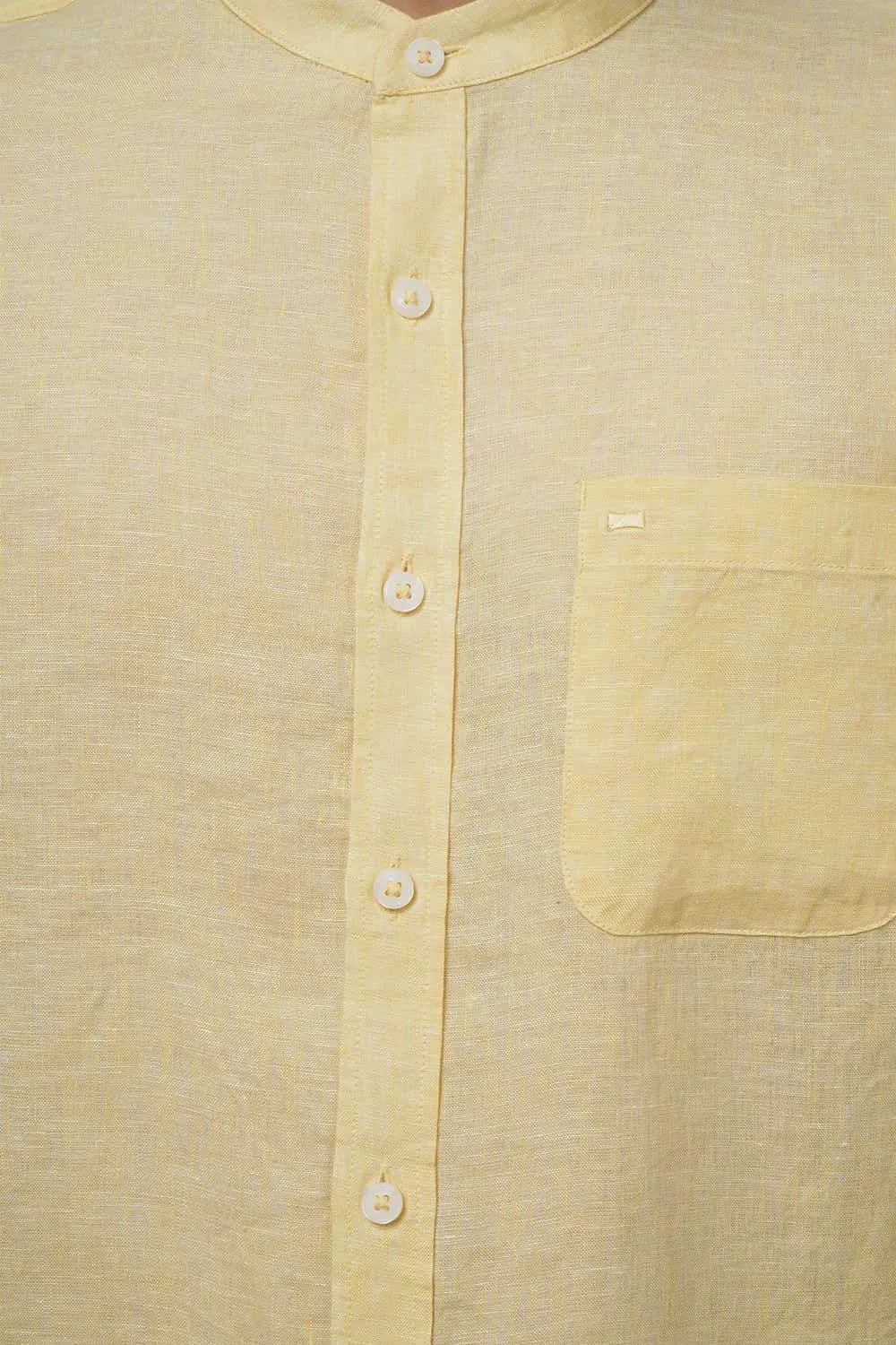 Basics Slim Fit Linen Shirt