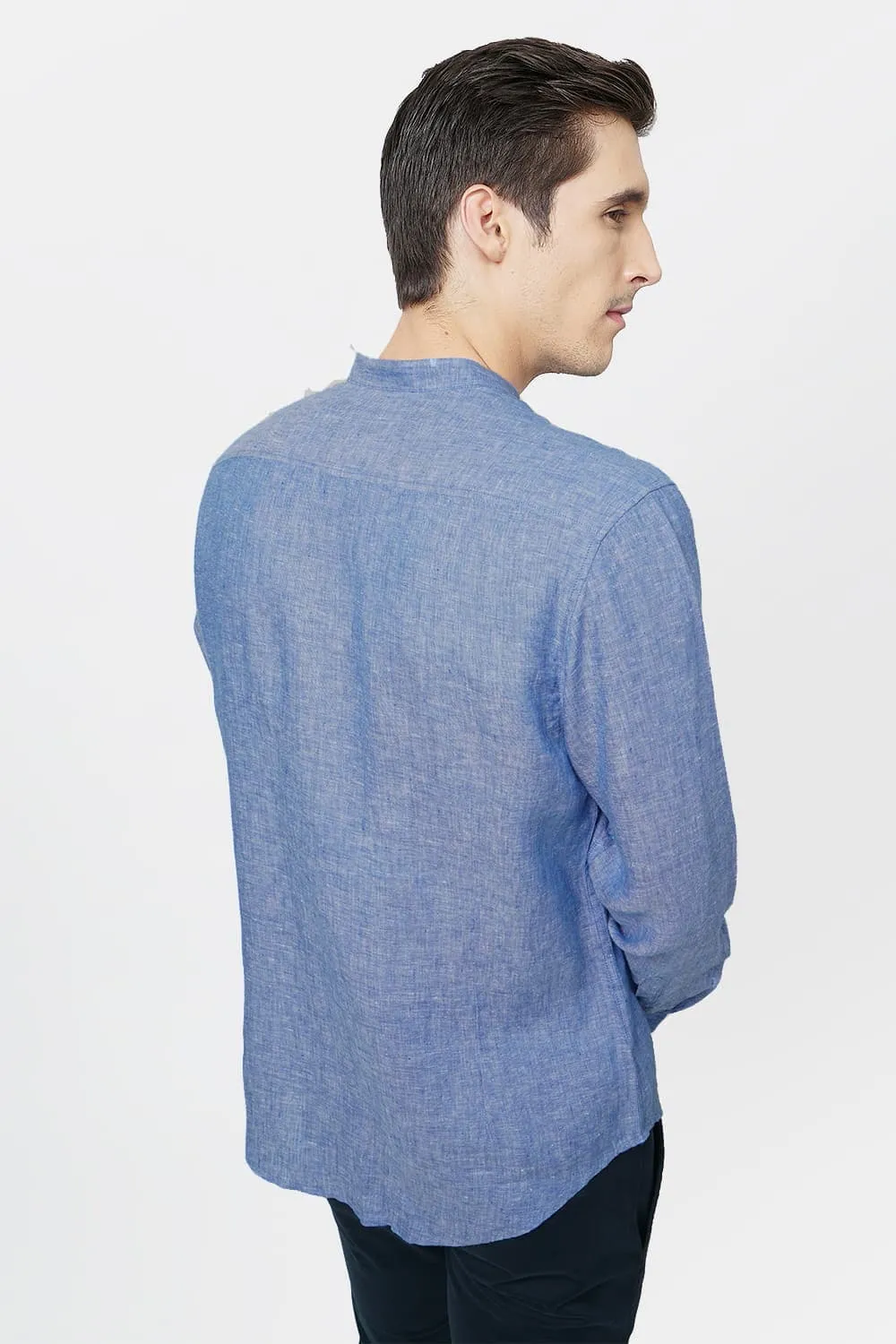 Basics Slim Fit Linen Shirt