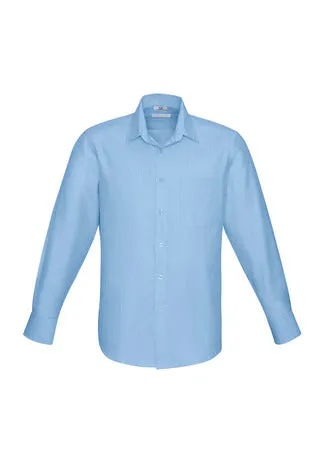 Biz Men's Preston Self Stripe L/S Shirt