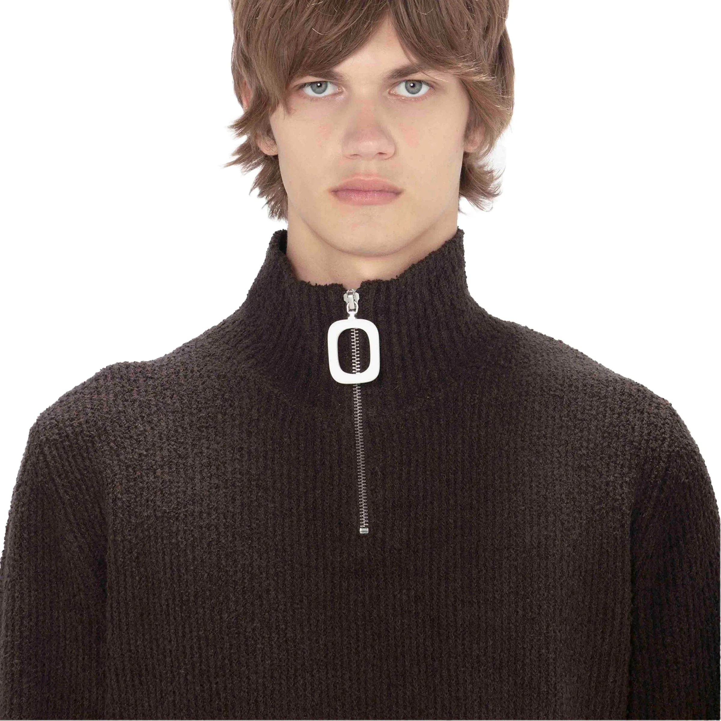 BOUCLE HENLEY JUMPER