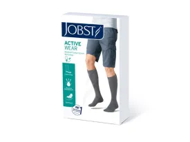 Bsn Medical Jobst Activewear Socks Stocking Compression Kn 20-30Closed Stl Grey Lg 1/Pr