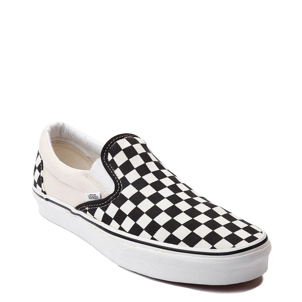 Checkerboard Slip-On Shoes