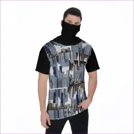 City Blocks Men's T-Shirt With Mask