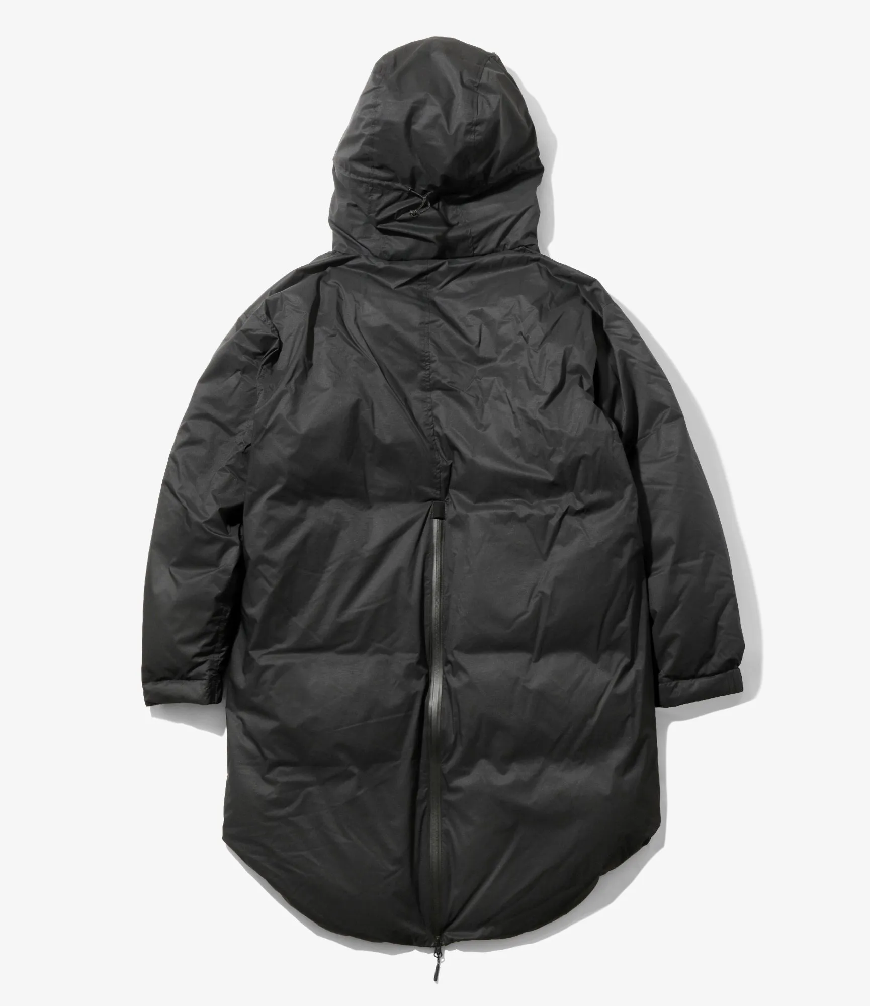 Down Zip Coat – Black Ripstop Nylon