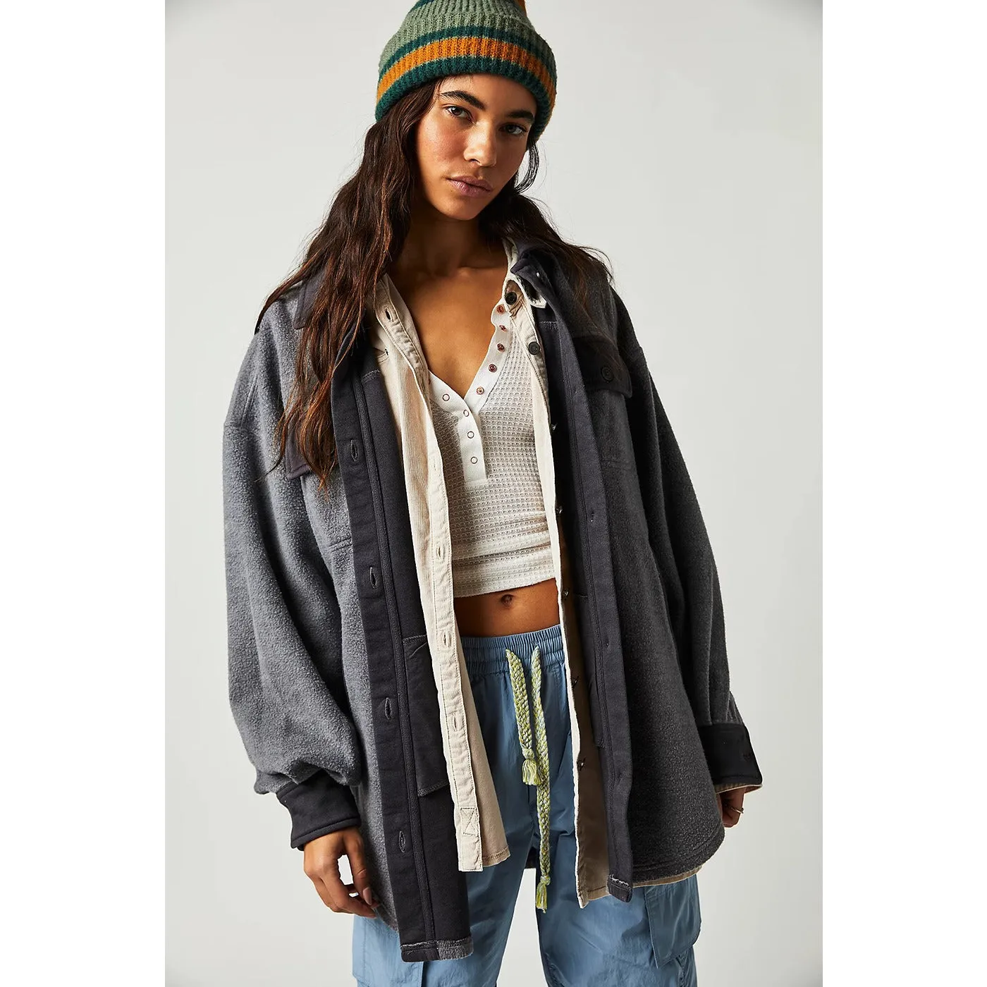 Incense Oversized Shirt Jacket