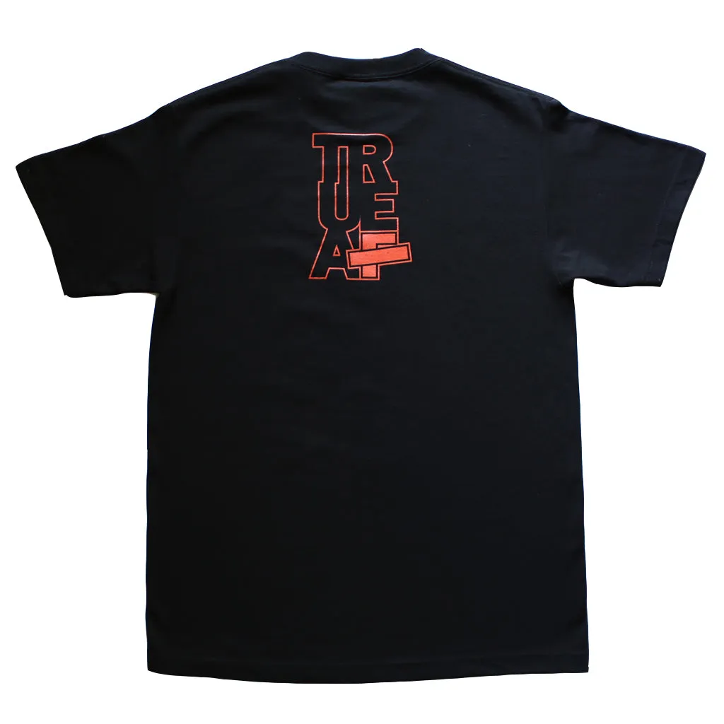 Mens True x The F-word S.F.A.F T-Shirt Black