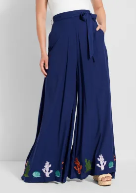 ModCloth x Collectif A Cacti Collaboration Wide-Leg Pants