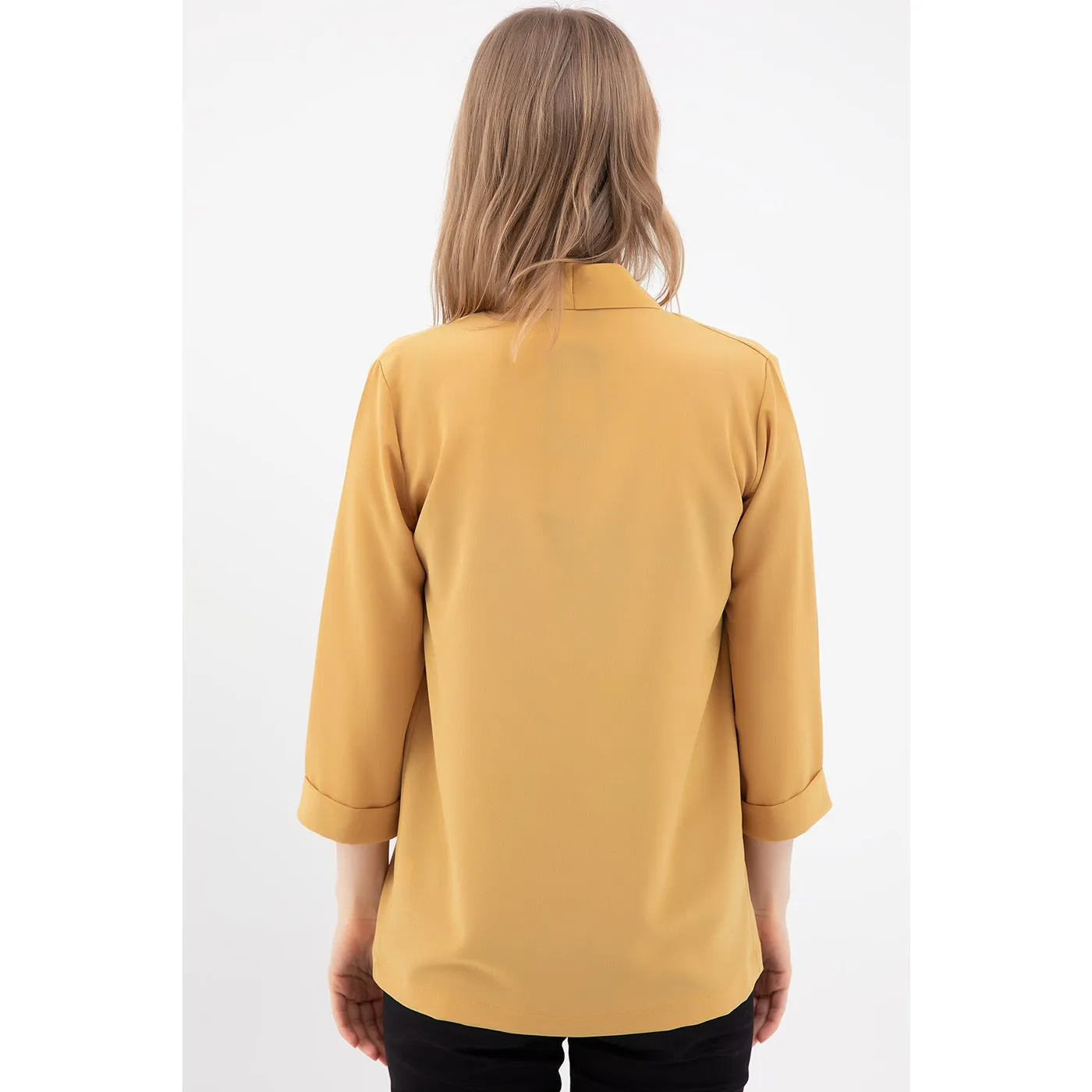 Mustard Shawl Jacket