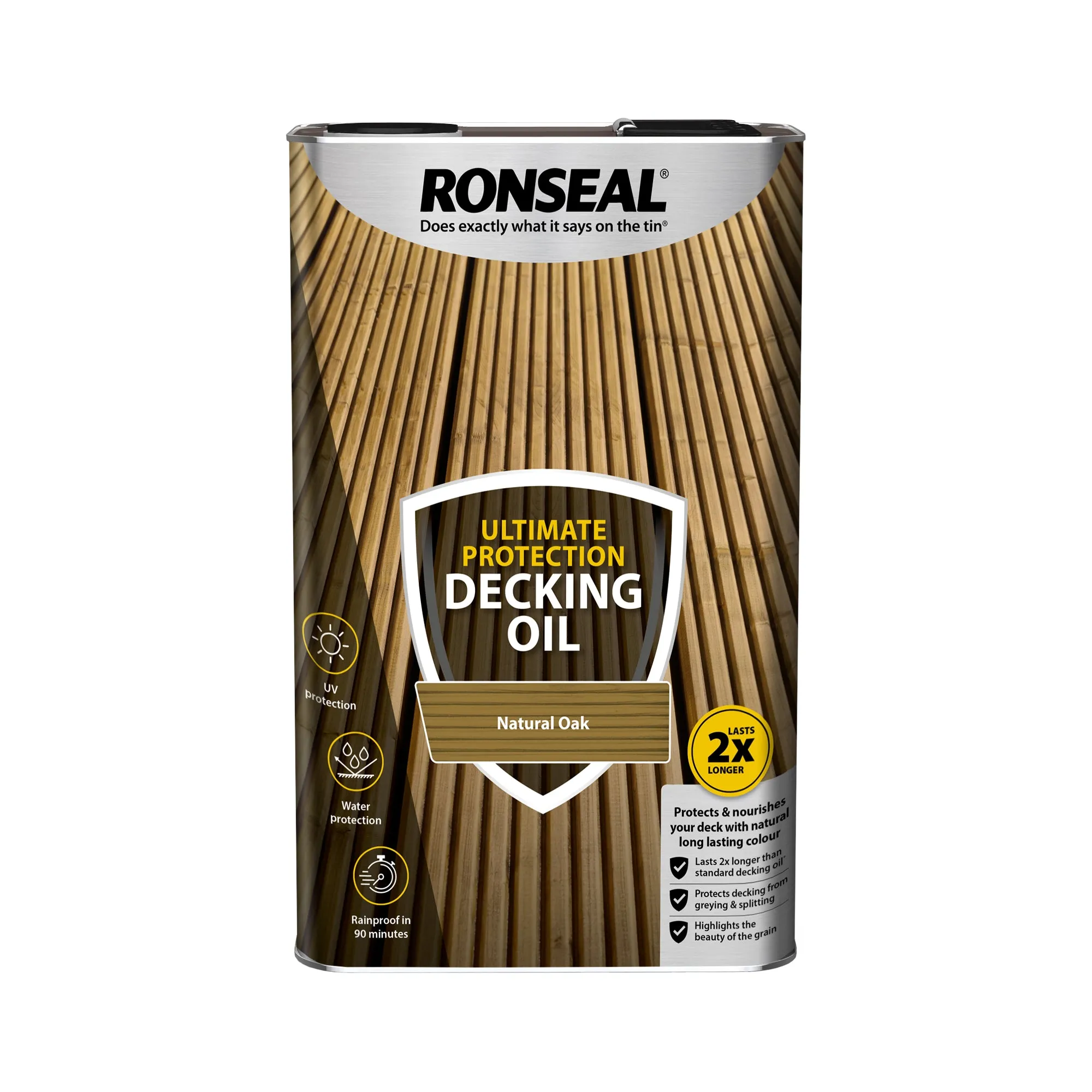 Ronseal Ultimate Protection Decking Oil - Natural Oak 5L