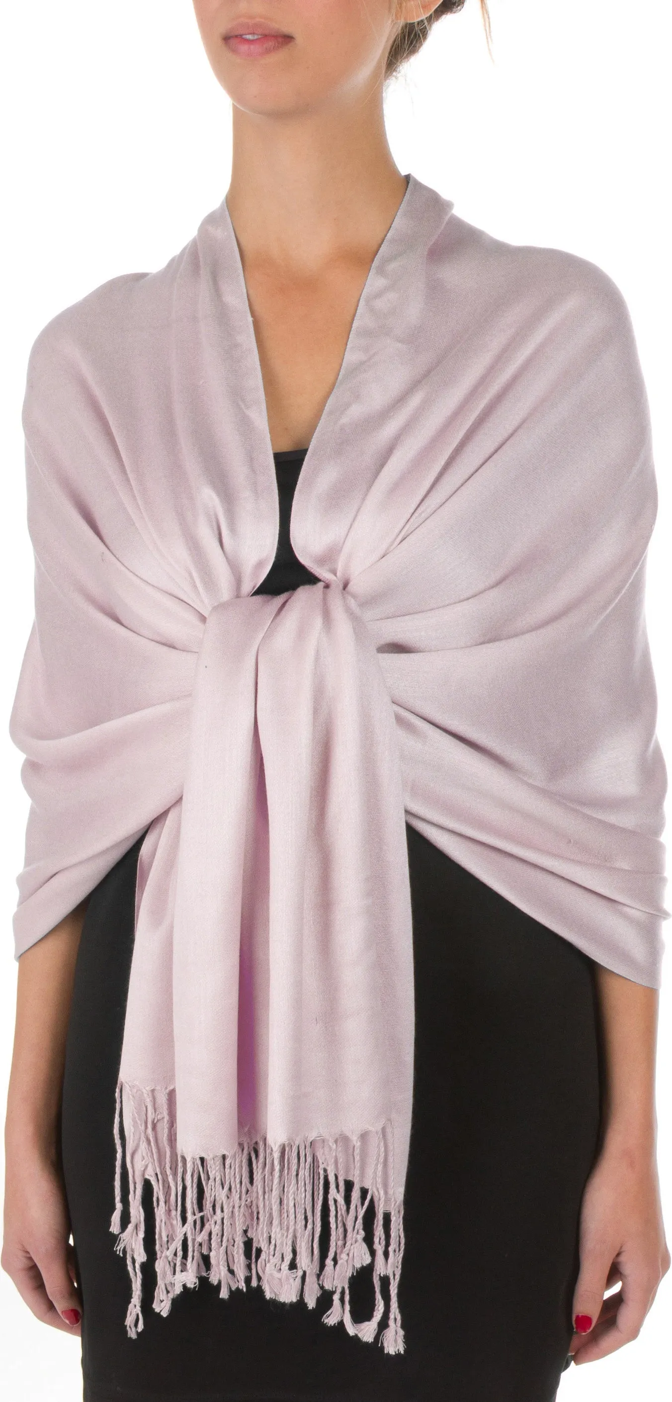 Sakkas 78" X 28" Rayon from Bamboo Soft Solid Pashmina Shawl / Wrap / Stole