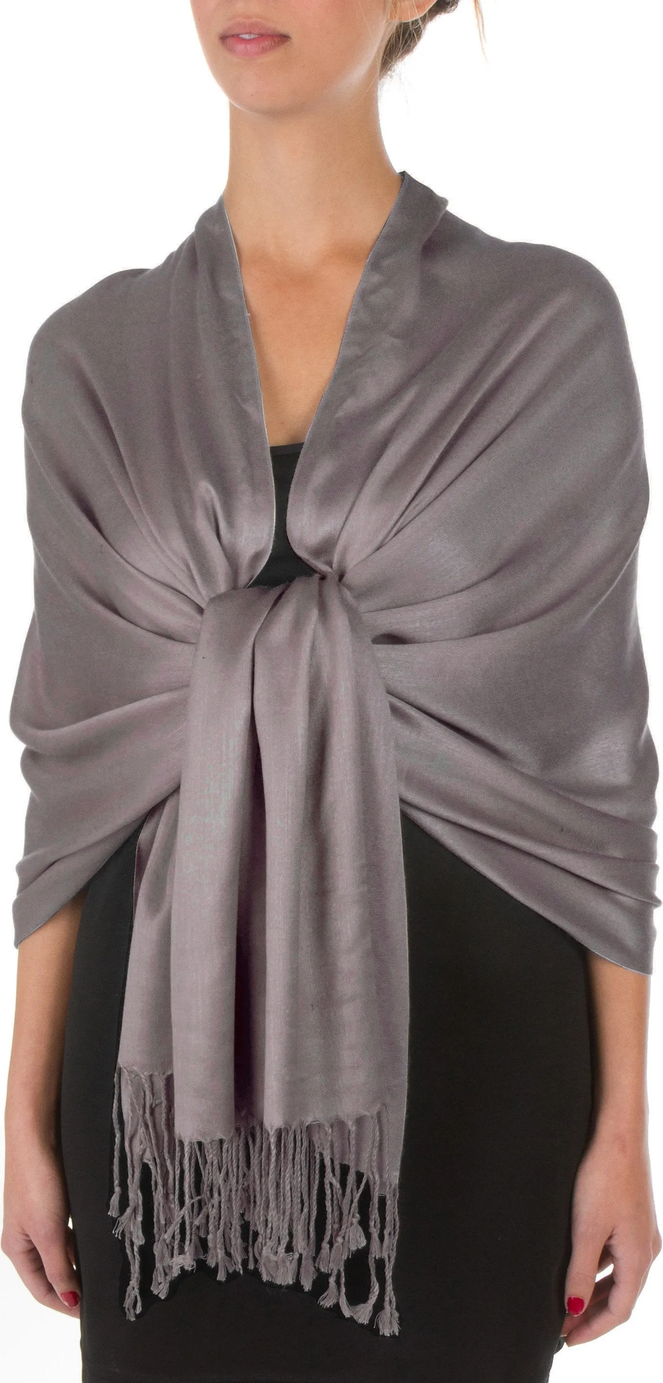 Sakkas 78" X 28" Rayon from Bamboo Soft Solid Pashmina Shawl / Wrap / Stole