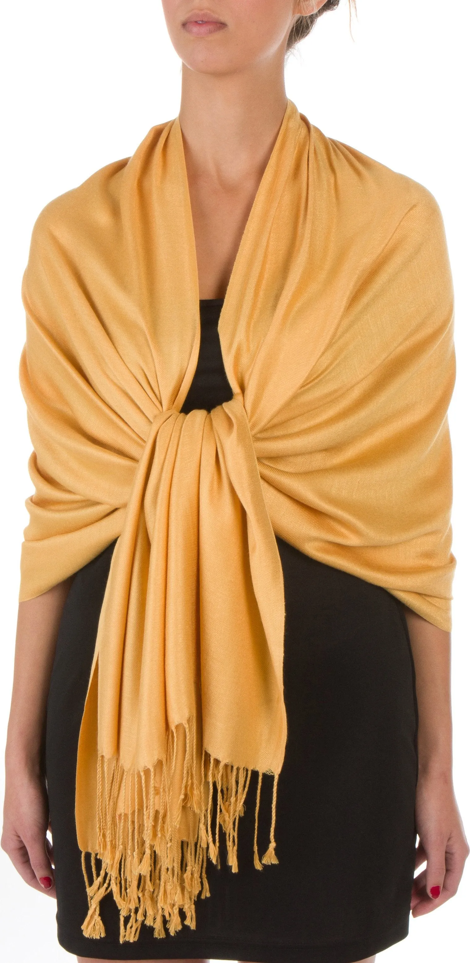 Sakkas 78" X 28" Rayon from Bamboo Soft Solid Pashmina Shawl / Wrap / Stole