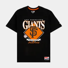 San Francisco Giants Mens Short Sleeve Shirt (Black/Orange)