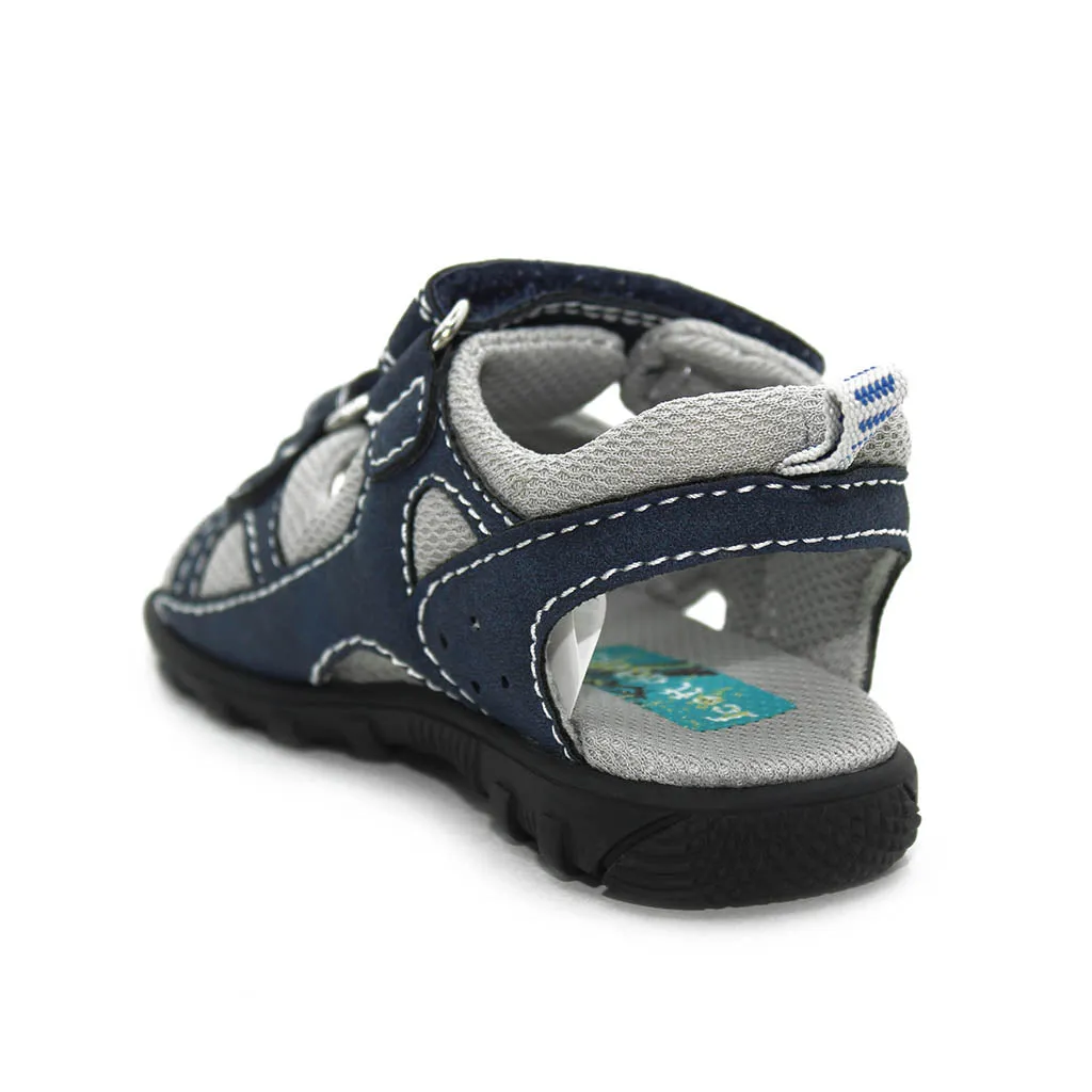 Scott David Justin Sandals Navy Grey Walkers Toddler Boys - Kids Shoes