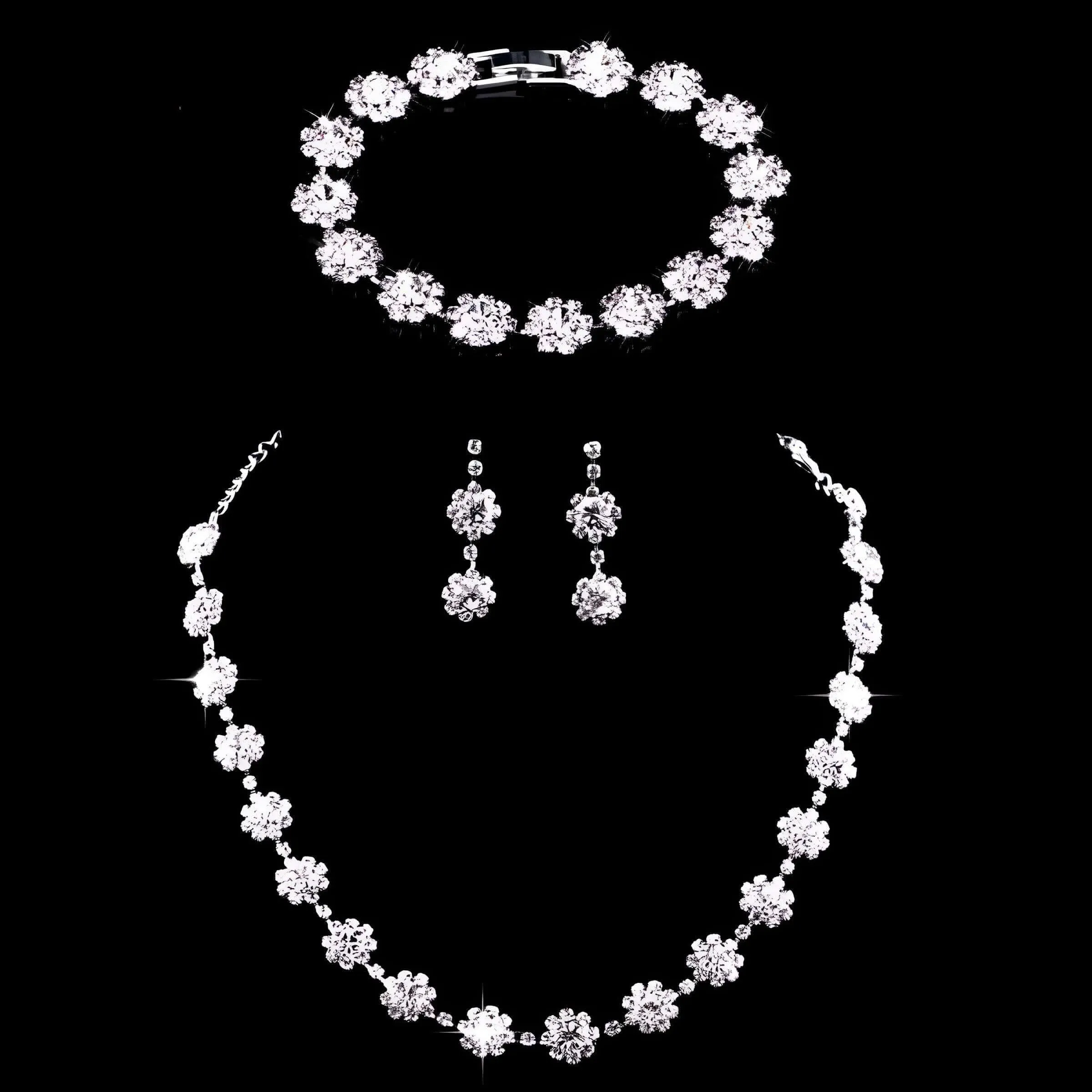 Silver Rhinestone Crystal Bridal Jewelry Sets for Women - 20 Sets To Choose From!