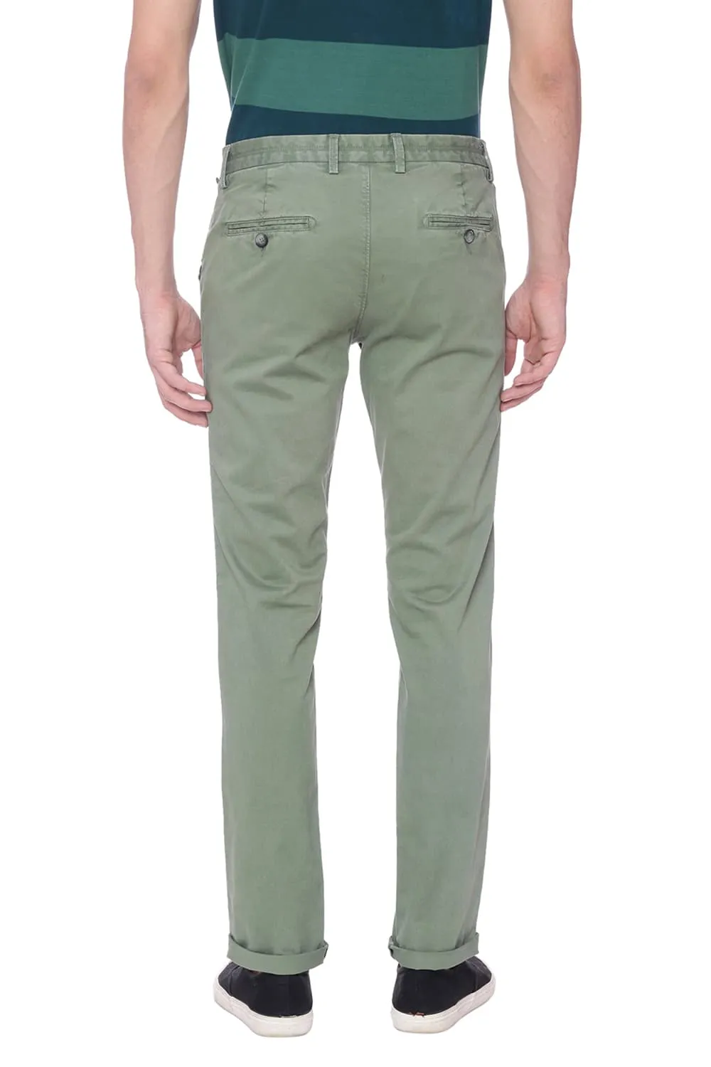 Tapered Fit Twill Stretch Trouser