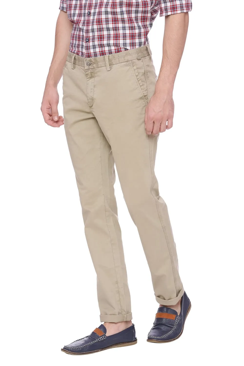 Tapered Fit Twill Stretch Trouser