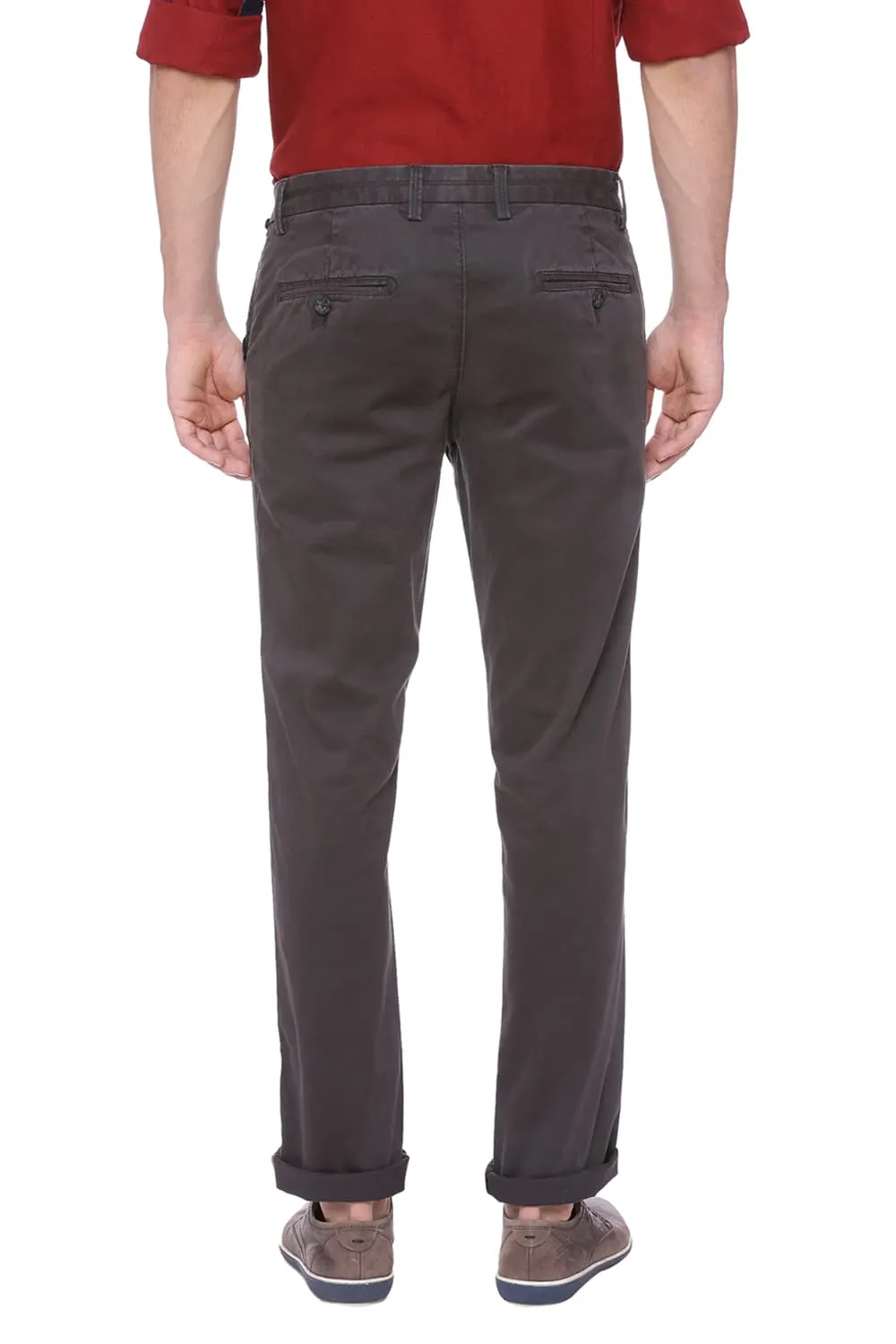 Tapered Fit Twill Stretch Trouser