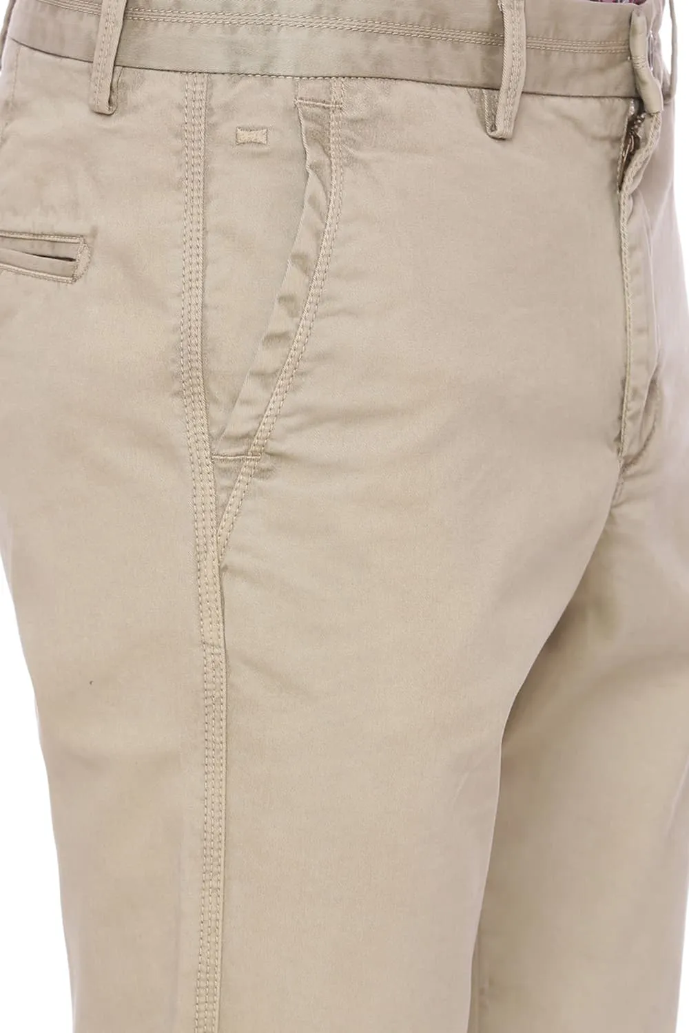 Tapered Fit Twill Stretch Trouser