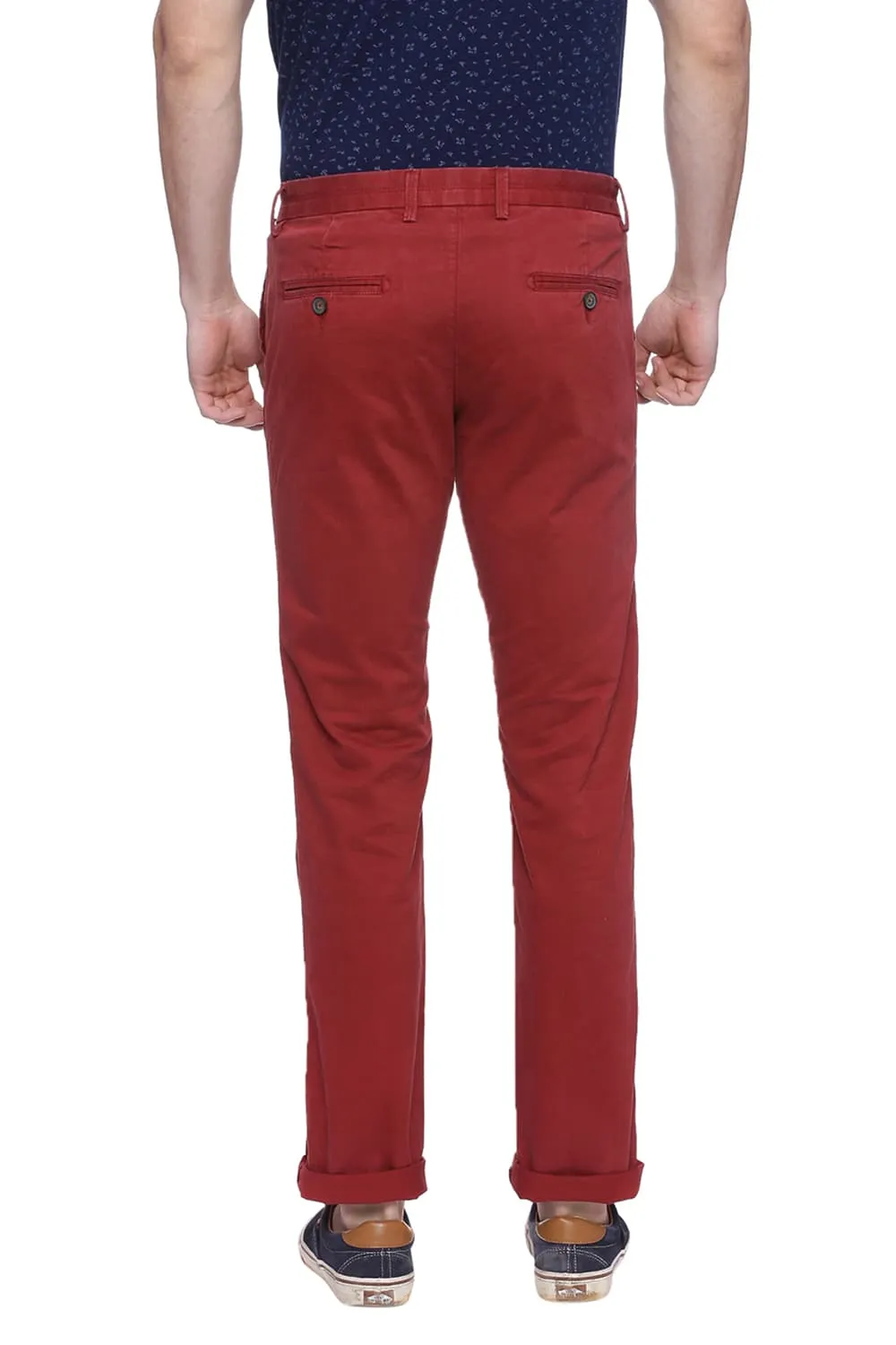 Tapered Fit Twill Stretch Trouser