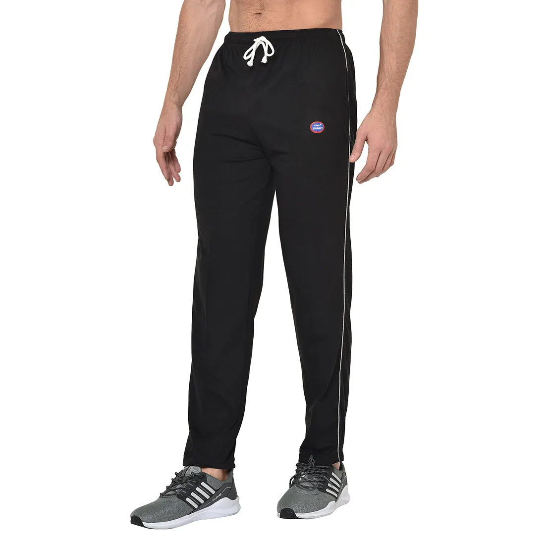 Vimal Jonney Black Cotton Trackpant For Men's