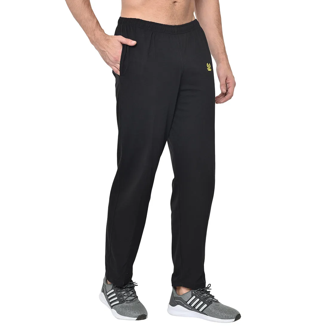 Vimal Jonney Black Cotton Trackpant For Men's