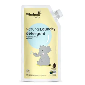 Windmill Baby Natural Laundry Detergent Fragrance Free Refill Pack- 1000 ml