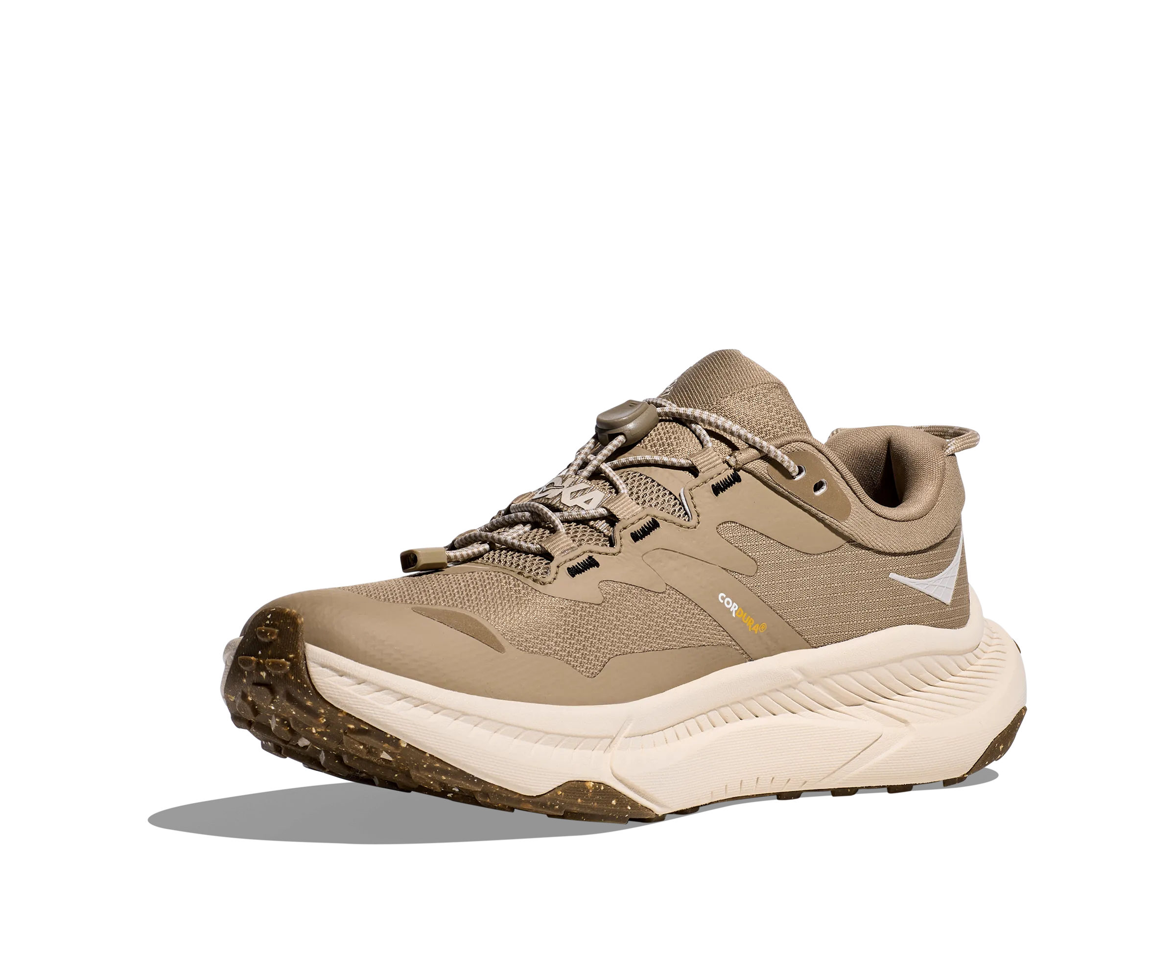 Women's Hoka Transport GTX Color: Dune / Eggnog