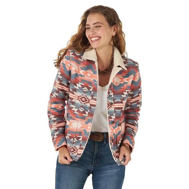 Wrangler Women's Retro Premium Sherpa Lining Jacket