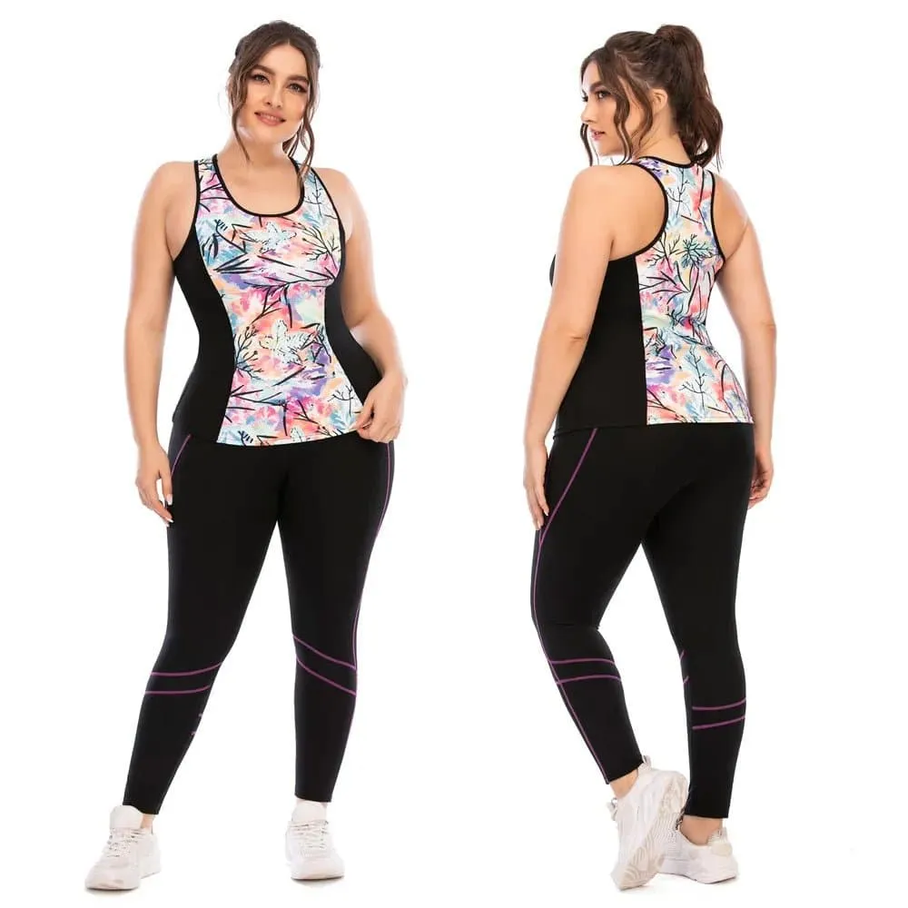 Yoga Suit Sportswear - Sleeveless, Breathable & Quick Dry