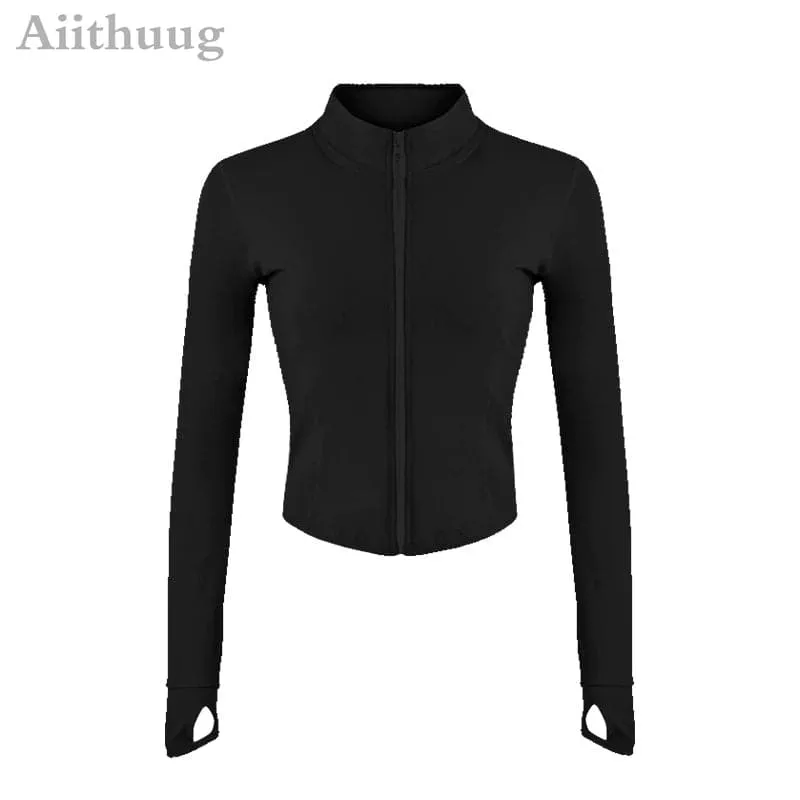 Zip-Up Yoga Jackets for Women - Moisture-Wicking, Breathable, and Quick-Drying